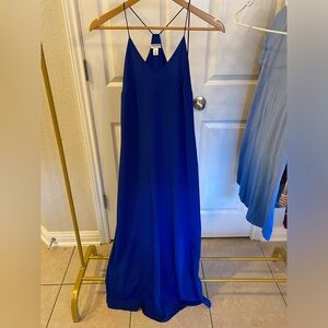 Cobalt Blue Racerback Maxi Dress